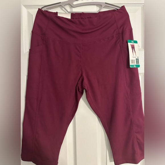 Crop Leggings Burgundy active wear - Picture 1 of 6
